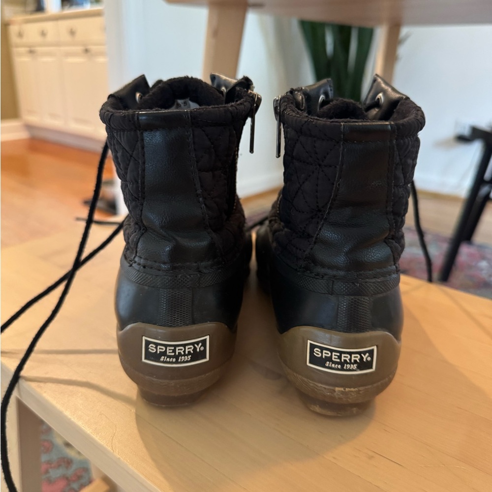 Sperry Black Waterproof Ankle Boots